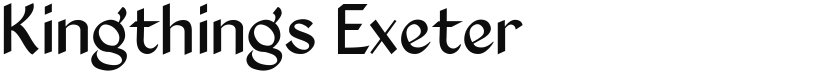 Kingthings Exeter font download
