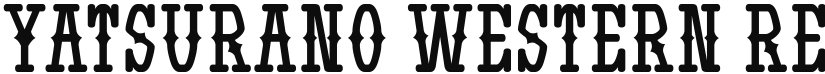 Yatsurano Western font download