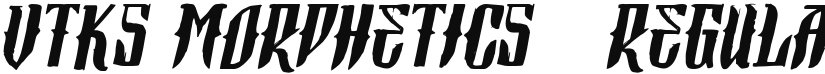 Vtks Morphetics 2 font download