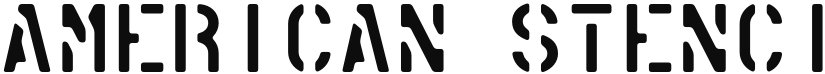 American Stencil font download