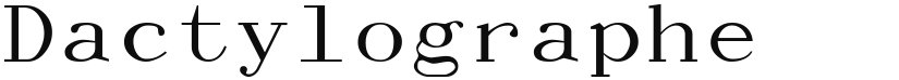 Dactylographe font download