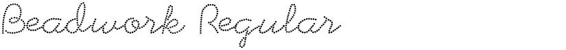 Beadwork font download