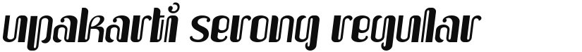Upakarti Serong font download