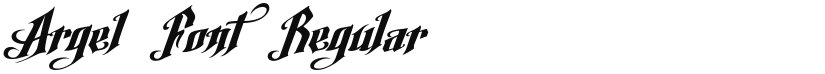 Argel Font font download
