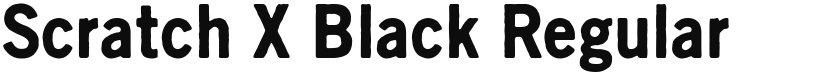 Scratch X Black font download
