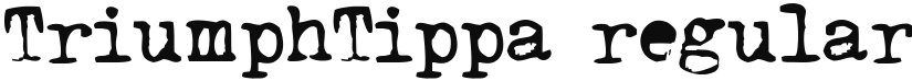 Triumph Tippa font download