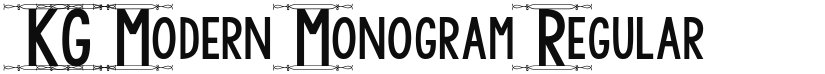 KG Modern Monogram font download