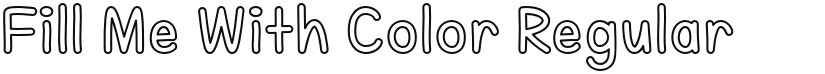 Fill Me With Color font download