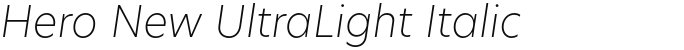Hero New UltraLight Italic