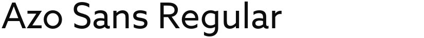 Azo Sans font download