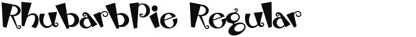 RhubarbPie font download