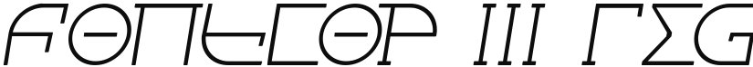 Fontcop III font download