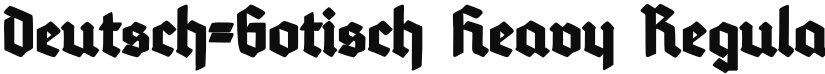 Deutsch-Gotisch Heavy font download