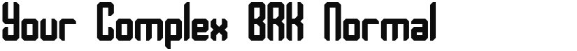 Your Complex BRK font download