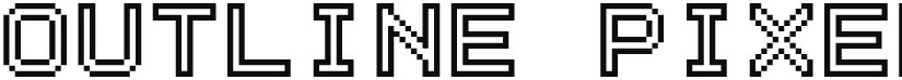 Outline Pixel7 font download