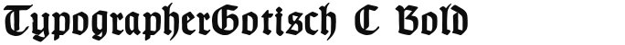 TypographerGotisch C Bold