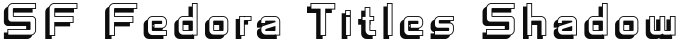 SF Fedora Titles Shadow Regular