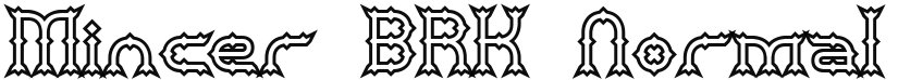 Mincer BRK font download