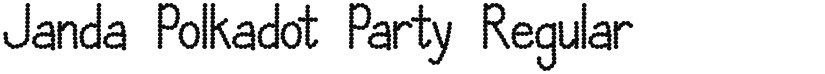 Janda Polkadot Party font download