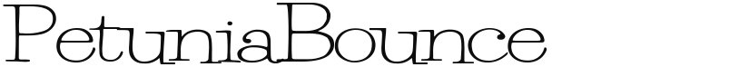 Petunia Bounce font download