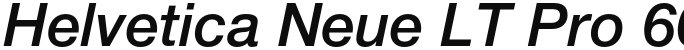 Helvetica Neue LT Pro 66 Medium Italic