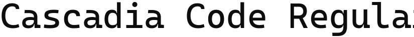 Cascadia Code font download