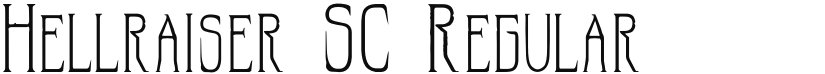Hellraiser SC font download