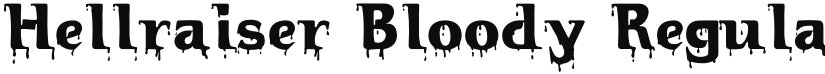 Hellraiser Bloody font download