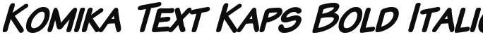 Komika Text Kaps Bold Italic