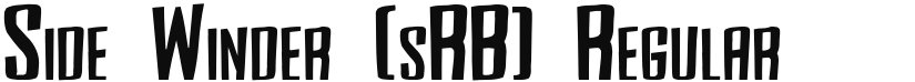 Side Winder (sRB) font download