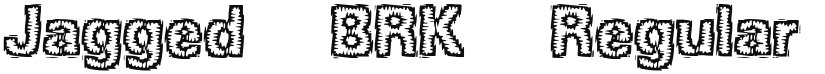 Jagged (BRK) font download