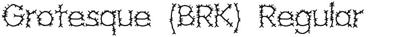 Grotesque (BRK) font download
