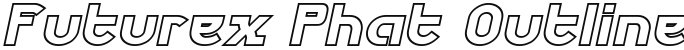 Futurex Phat Outline Italic