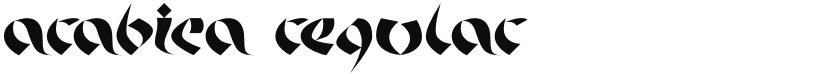 Arabica font download
