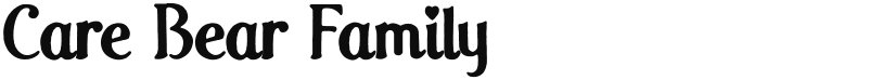 Care Bear Family font download