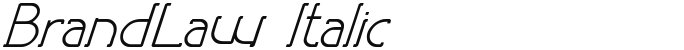 BrandLaw Italic