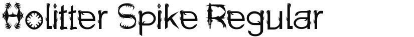 Holitter Spike font download