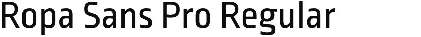 Ropa Sans Pro font download