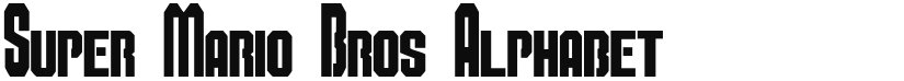 Super Mario Bros Alphabet font download