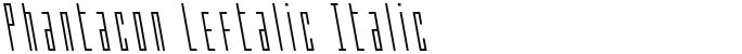 Phantacon Leftalic Italic