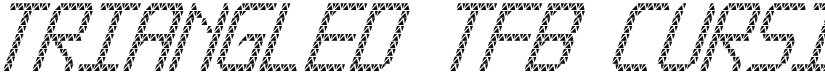 Triangled tfb cursive font download