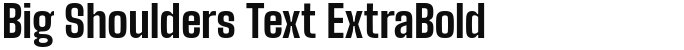 Big Shoulders Text ExtraBold