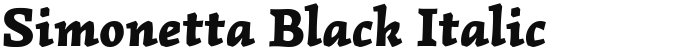 Simonetta Black Italic