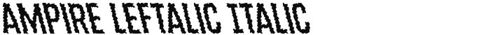 Ampire Leftalic Italic