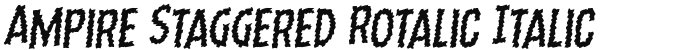 Ampire Staggered Rotalic Italic