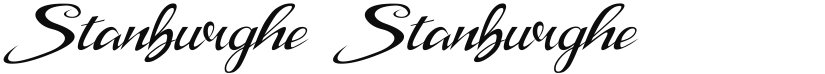 Stanburghe font download