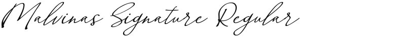 Malvinas Signature font download