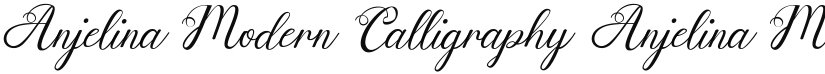 Anjelina Modern Calligraphy font download