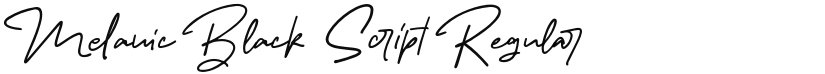 Melanic Black Script font download
