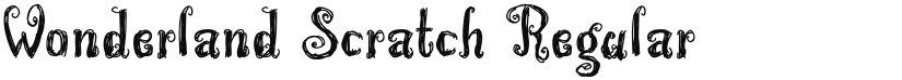 Wonderland Scratch font download